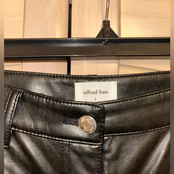 WILFRED FREE ARITZIA Vegan Leather Pant - Picture 4 of 5